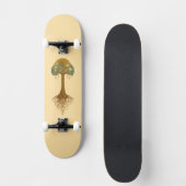 Erdige Robuste Baum des Lebens Unisex Skateboard (Vorderseite)