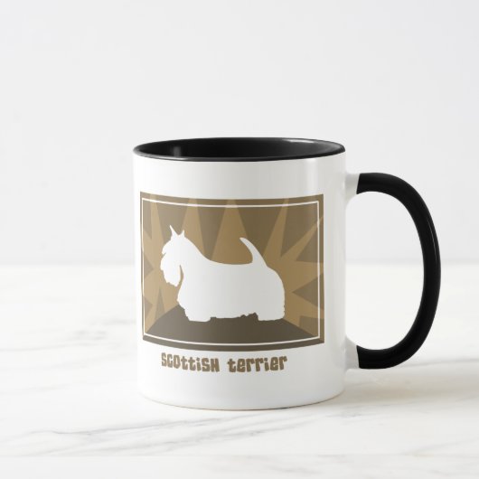 Erdige schottische Terrier-Tasse Tasse (Rechts)