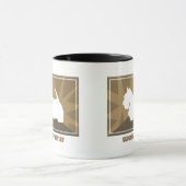 Erdige schottische Terrier-Tasse Tasse (Zentrum)