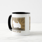 Erdige schottische Terrier-Tasse Tasse (Vorderseite Links)