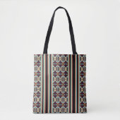 Erdige Stammes-Tapete  Tasche (Vorderseite)