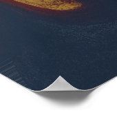 Erdige Stimmung Fluid Abstrakte Schwünge Poster (Ecke)