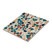 Erdige Terrazzo-Mosaik-Kiesel-Nahtloses Muster Fliese (Seite)