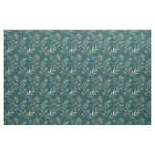 Erdige, tief tealgrüne botanische Blattmuster Stoff (Fat Quarter (45,7 x 55,9 cm))