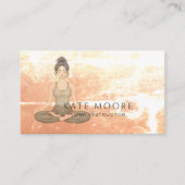 Erdige Yoga-Instructorin Visitenkarte (Vorderseite)