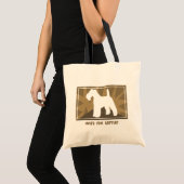 Erdiger Draht-Foxterrier Tragetasche (Vorderseite (Produkt))
