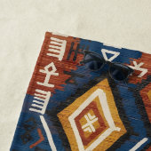 Erdiger Indigo-Nomade – Artisanaler Stammes-Patchw Strandtuch (Beispiel)