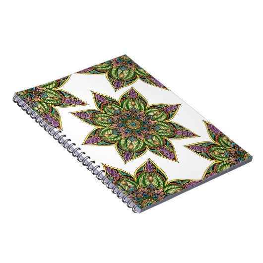 Erdiger Mandala-Entwurf Notizblock (Rechte Seite)