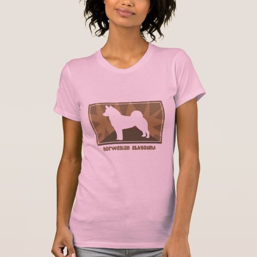 Erdiger Norweger Elkhound T-Shirt (Vorderseite)