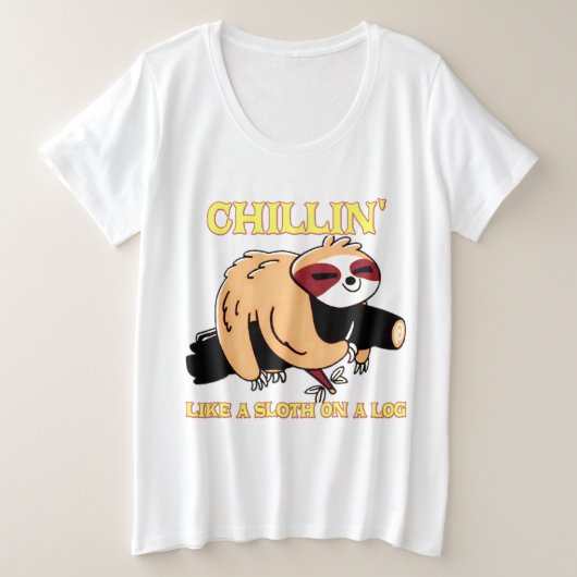 erdiger Ton Große Größe T-Shirt (Design vorne)