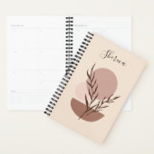 Erdiger Trendiger Abstrakter Boho Personalisierter Planer (Anzeige)