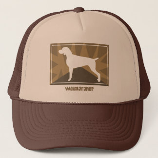 Erdiger Weimaraner Hut Truckerkappe