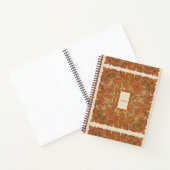 Erdiges Boho verbranntes Orange Mandalas Journal Notizblock (Innenseite)