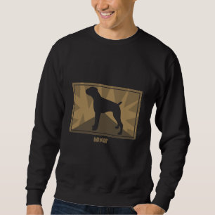 Erdiges Boxer-T-Shirt Sweatshirt