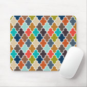 Erdiges Quatrefoil Mousepad (Mit Mouse)