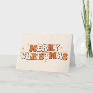 Erdiges Retro Frohe Weihnachten