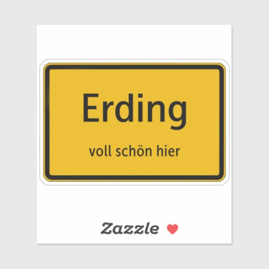 Erding Aufkleber Sticker Autoaufkleber (Blatt)