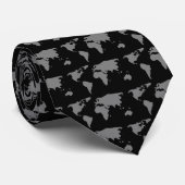 Erdkarte Krawatte (Gerollt)