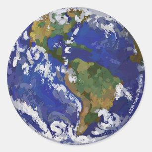 Erdkleber Runder Aufkleber