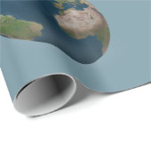 Erdkugel mit anpassbarem Hintergrund Geschenkpapier (Rolleneckpunkt)