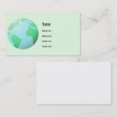 Erdkugel-Visitenkarte Visitenkarte (Vorne/Hinten)