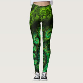ErdLiebe-Fraktal-Gewohnheits-Leggings Leggings