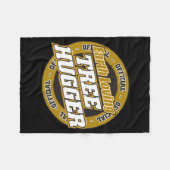 Erdliebevoller Baum Hugger Fleecedecke (Vorderseite (Horizontal))