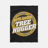 Erdliebevoller Baum Hugger Fleecedecke (Vorderseite)