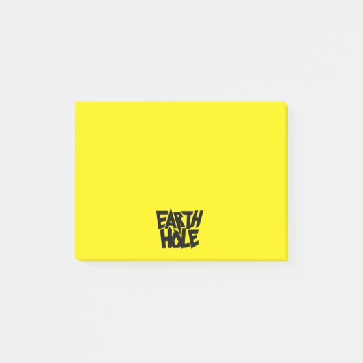 Erdloch-Post-It-Notizen Post-it Klebezettel (Vorderseite)