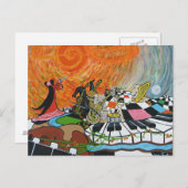 Erdlose Musik Postkarte (Vorne/Hinten)