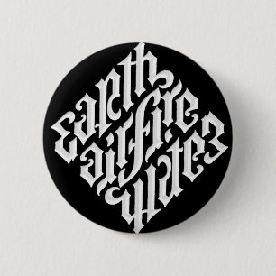 ERDluft-FEUER U. WASSER Button