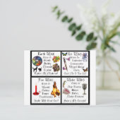 Erdluftfeuer Postkarte (Stehend Vorderseite)