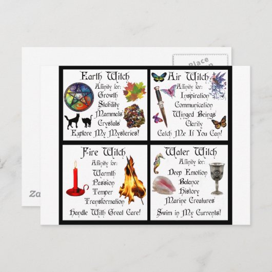 Erdluftfeuer Postkarte (Vorne/Hinten)