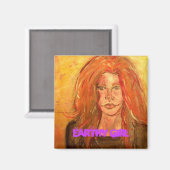 Erdmädchen Magnet (Vorderseite/Rückseite)