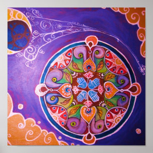 ErdMandala-Druck Poster