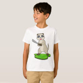 Erdmännchen Baseball Baseballschläger T-Shirt (Vorne ganz)