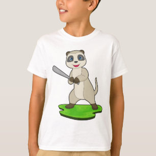 Erdmännchen Baseball Baseballschläger T-Shirt