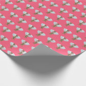 Erdmännchen-Cupids Geschenkpapier (Ecke)