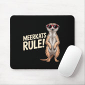 Erdmännchen-Design für Männer Frauen Kinder Zoowär Mousepad (Mit Mouse)