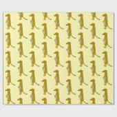 Erdmännchen-Design - Jede Hintergrundfarbe Geschenkpapier (Flach)
