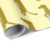 Erdmännchen-Design - Jede Hintergrundfarbe Geschenkpapier (Rolleneckpunkt)