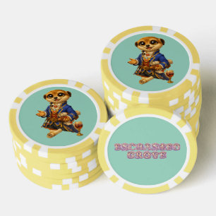 Erdmännchen-Diplomat Pokerchips