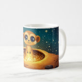 Erdmännchen, ein kleines Säugetier, das in Wüsten Kaffeetasse (VorderseiteRechts)