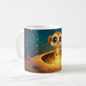 Erdmännchen, ein kleines Säugetier, das in Wüsten Kaffeetasse (Vorderseite Links)