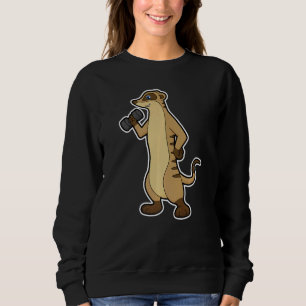 Erdmännchen Fitness Hantel Sport Sweatshirt