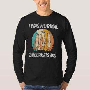 Erdmännchen Für Männer Frauen Retro Wildtiere Zoo T-Shirt