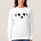 Erdmännchen-Gesichtssilhouette Sweatshirt (Vorderseite)