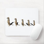 Erdmännchen in Reihe Mousepad (Mit Mouse)
