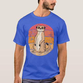 Erdmännchen-Liebhaber Retro-Geschenk Lustige Tiere T-Shirt