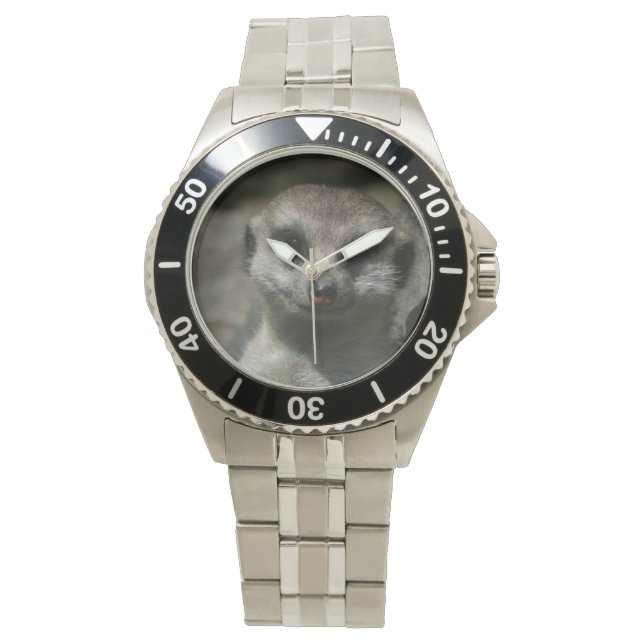 Erdmännchen - Meerkat Armbanduhr (Vorderseite)